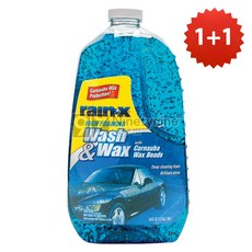1+1 레인엑스 하이포밍 워시 앤 왁스-1890ml 5077557 거품세차 버블폼 카나우바왁스비드, 1.89L