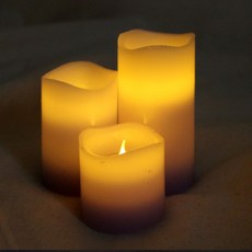 엘스토리 LED 컬러 양초 캔들, S, 보라