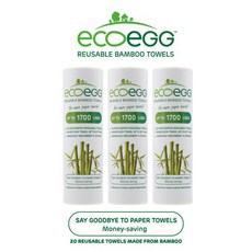 에코에그 빨아쓰는 주방 행주 대나무 뱀부 타올, 20개입, 3개