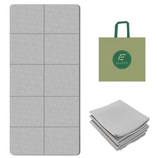 ErrifY 접이식 요가매트 휴대용 소음방지, 1개, 그레이