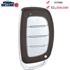 투싼 2014 -2015 433MHz 954402S600스마트 키 리모컨 4버튼 1개, 리모컨 키