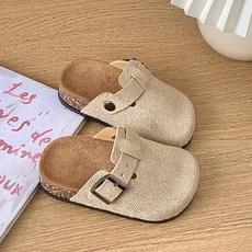 말랑스텝 키즈 슬리퍼 아동용 뮬 버클 스트랩 발편한 샌들