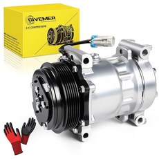 GIVEMER CO20151C Air Conditioning AC Compressor with Clutch Compatible with Chevy C1500 5.7L 1996-, GIVEMER CO20151C Air Condition