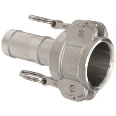 Dixon Valve & Coupling G100-C-SS 투자 주조 스테인리스 스틸 316 글로벌 타입 C 캠 및 그루브 호스 피팅 2.54cm 소켓 x 2.54cm 호스, 1" Socket x 1" Hose ID