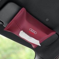 써니글로벌 차량용휴지케이스 휴대용 화장지걸이, 1개, [] 레드