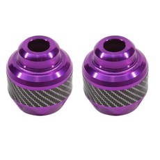 오토바이 휠 보호 크래시 패드 프로텍터 모토크로스 낙하 프론트 포크 슬라이더 컵, 4. Purple, 1개