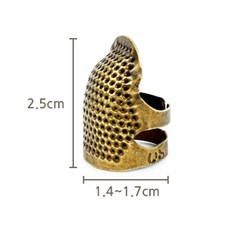 미끄럼방지 바느질 쇠골무 1개 손가락 사이즈 조절 철제 스텐 골무