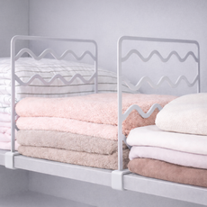 테일스타 옷장 책 정리 선반 파티션, 2개, 화이트