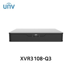 유니뷰 XVR3108-Q3 8채널 올인원 DVR 녹화기 최대 8MP 지원 AHD/TVI/CVI/SD, DVR용 3TB, 1개