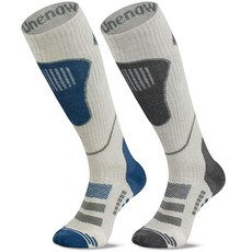 Merino Wool 스키 양말 2쌍 스노우보드 하이킹 추운 날씨 눈 사냥용 보온 무릎 높이 따뜻한 양말