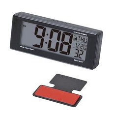 세이와 SEIWA 차내 용품 디지털 시계 라이트 전파 클럭 WA79 배터리 타입, 1개