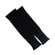 防曬袖套 冰絲袖套 釣魚袖套 冰袖套防曬護肘防紫外綫吸汗男女衕款戶外運動釣魚防蚊蟲新款冰絲 超實惠 WATX, 1個, 一隻黑色