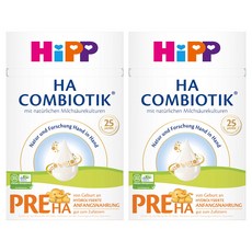 독일 내수용 HiPP 힙 HA 콤비오틱 하 프레 PRE 분유, 2개, 600g