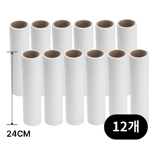 캐시랩 돌돌이 리필 24cm 사선 테이프클리너 대형, 12개
