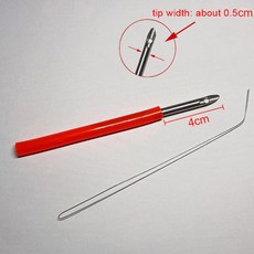 자수 펀치용 매직 바늘 포킹 펜 크로스 스티치 스레더 DIY 공예 아트 러그 원사 바느질 크로셰 도구, 02 Simple punch needle