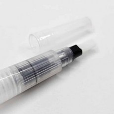 도모아 캘리그라피붓 워터브러시 수채화물붓 물통붓 워터브러쉬 납작, 1개, 상세페이지 참조