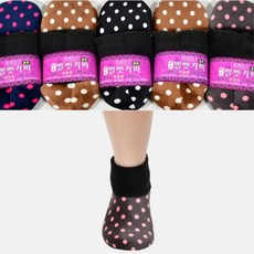 NAG 도트 패턴 미끄럼방지 부드럽고 포근한 안감 벨벳카바 벨벳양말 여성수면양말 보온양말