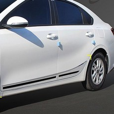 올뉴K3 사이드 스커트 크롬 몰딩 언더라인 튜닝 몰딩(호환 상품)