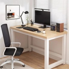 HS A Living 심플 디자인 업그레이드 튼튼한 학습용 책상 컴퓨터책상, 화이트