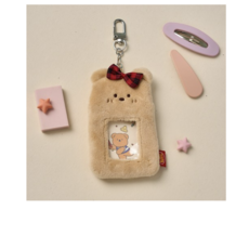 버터 밀크캣스쿨 증명사진 키링 버터곰, 브라운, 1개, 10cm