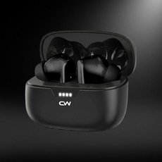 CW 真無線降噪耳機 ANC主動式降噪 HIFI音質 藍牙耳機, 黑色, CWBHE01