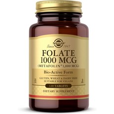 솔가 엽산 메타폴린 1000mcg 120타블렛, 120정, 1개