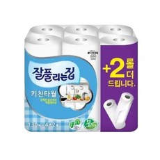 잘풀리는집 키친타월 130매 6롤/키친타올/타올/종이타올/주방타올/주방타월/키친타월/키친타월/주방용타올/, 6개
