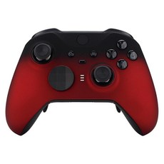EXtremeRate 블루 소프트 터치 그립 페이스 플레이트 커버 Xbox One Elite 시리즈 2 Xbox Elite 2 코어 컨트롤러 모델 1797용 전면 하우징 쉘, Scarlet Red, 1개