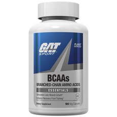 GAT BCAAs 基本素食膠囊, 180 件, 1個