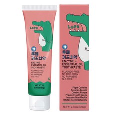 루페 키즈치약 무불소 자연원료 효소 천연 계면활성제 충치예방 안전한 주니어 어린이 아기 치약, 1개, 60g