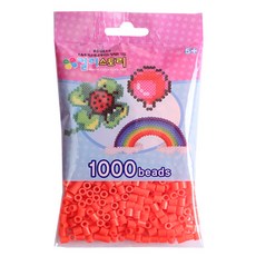 컬러비즈 5mm55g1000개900원, S35_싱글비즈 투명형광다홍, 1개