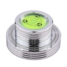 LP WORLD 唱盤水平儀，黑膠唱片音響調音配件，精準測量校正工具, 銀色, 70-406-02