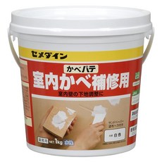 세메다인 Cemedine 실내 벽 보수용 카베파테 업무용 1kg 폴리캔 HC-158, 1개