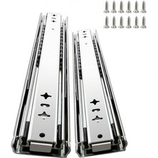 헤비듀티 볼 베어링 서랍 슬라이드 헤비듀티 서랍 슬라이드 측면 장착 서랍 슬라이드 계측용 캐비닛 벤치 분리 가능(250mm), 실버