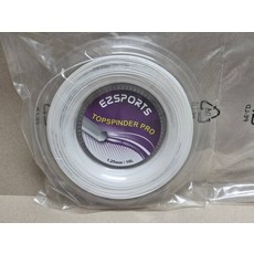 EZSPORTS TOPSPINNDER PRO 網球線 1.25mm / 16L, 白色, 1個