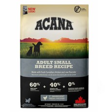 ACANA 愛肯拿 小型成犬 無穀配方乾飼料, 放養雞肉 + 新鮮蔬果, 6kg, 1袋
