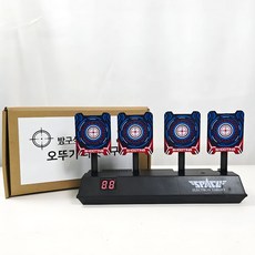 전자 너프건 사격 과녁판 타겟 표적, 1개, 블랙