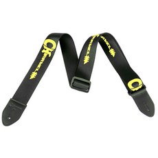 Charvel Logo 背帶 四色可選 樂器背帶 吉他背帶【搖滾玩家樂器】公司貨, 黃色, 1個