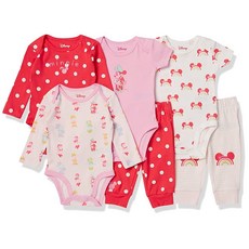 Amazon Essentials 디즈니 | 마블 스타워즈 유니 아기 6피스 의상 세트 6개 팩 미니 레인보우 체이서 18개월 164058, Preemie