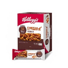 켈로그 단백질바K 카라멜&넛 12p, 480g, 1개