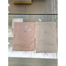 아가방[동아쇼핑점] 사계절@신생아 출산준비물!!무형광소재 36개월미만 신생아 유아 아기 후드형 면소재 속싸개 목욕타올로 배앓이방지 이불로도 활용가능 그레이핑크도트속싸보