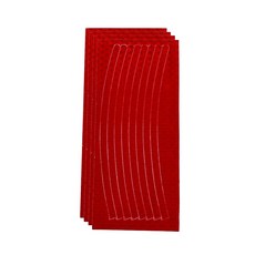 PCTN 자전거 휠 반사 스티커 라이드 보호용 자전거 야광반사스티커, 레드 4장