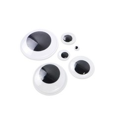 하라 인형눈 일반 인형눈단추 기본인형눈 인형만들기재료, 혼합, 1세트, 40mm