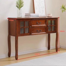 현관 거실 엔틱 콘솔 장식장 서랍장 복도 빈티지 슬림 테이블, 완제품, 대형