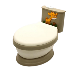 加利寶貝 長頸鹿造型兒童馬桶 咖啡色 寶寶如廁訓練便器, 淺咖啡