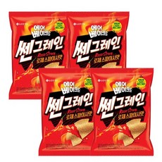 오독오독 건강한 멀티그레인! 롯데 에어베이크드 쎈그레인 로제스파이시맛 92g 4봉