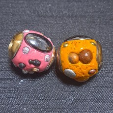 龍波宋蓬 力泥串珠 橘黃色 泰國轉運聖物, 1個