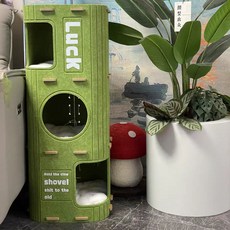 多層貓窩貓爬架，保暖貓咪樹洞，雙層躲避屋, 1個, 多層毛氈貓窩【駝色升級3.0】,三層90cm高【贈一個貓窩墊加小球】