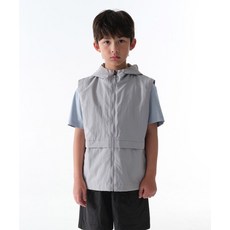 무신사 스탠다드 MUSINSA STANDARD KIDS [시티 레저] 후디드 베스트 [라이트 그레이] MKEVT4Z01-LG 418392