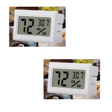 미니 디지털 온도 습도계 프로브형, 화이트2개, 1개
